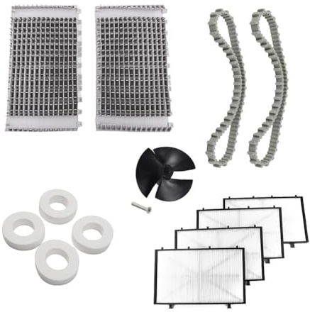 Whychstore 14 st delfin poolrengörare ersättningskit för DX3, DX4, m200 robotrengöringsmedel, borstar, bälten, klättringshjul, pumphjul