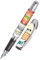 Online Füller College Wow, Tinten-Füller für Rechtshänder, ergonomisches Griffstück, hochwertige Iridium-Feder medium, Standard-Tintenpatronen, inkl. Kombipatrone blau, Allergiker geeignet