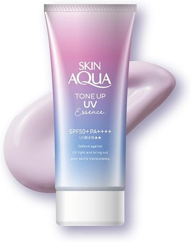 Rohto - Protezione solare Skin Aqua Tone Up UV Essence, SPF50+, PA++++, 80g