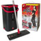 SUPERFIVE, Black Mop Kit, Lavapavimenti a Frangia Piatta, Sistema Lava e Asciuga, Frange in Microfibra, Per Tutti i Tipi di Pavimento