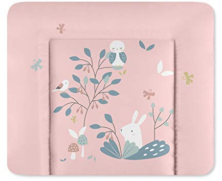 Julius Zöllner Wickelauflage Softy 65x75 cm - Wickelunterlage - wasserdicht und abwischbar - Made in Germany – Oeko-Tex Standard 100 – Rosalie