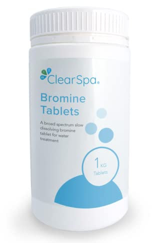 ClearSpa Bromine Tablets 1kg - Slow release, Suitable for Hot Tub, Spa and Swimming Pool Water Treatment