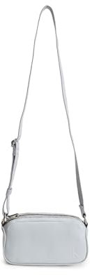 Calvin klein Jeans Borsa A Tracolla Da Donna Marchio Calvin Klein, Modello Ultralight Dbl Zip Camera Bag2 K60K610326, Realizzato In Pelle Sintetica. Turchese Azzurro