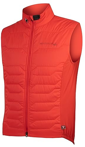 Endura Mens Pro SL PrimaLoft Road Cycling Vest Pomegranate, X-Large