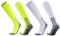 XCVCVB 2 Paar Fussball Socken Kinder Unisex Grip Socken Lang Stil Fußball-Sportsocken Fussball Socken Männer Trainingssocken Elastische Socken für 6-14 Jahren für Fußballtraining Laufen Sport
