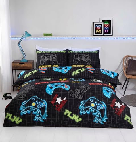 Rapport home Gamer Microfibre Duvet Cover Set Single Multi