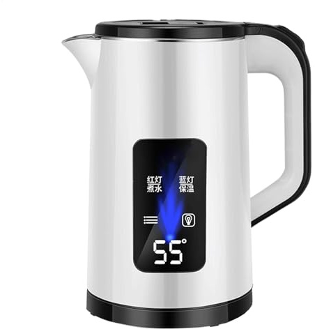 Teiera Elettrica | Bollitore Acqua In Acciaio Inox - Bollitore Acqua Isolato, Scaldacqua A Ebollizione Rapida Per Riunioni Di Famiglia, Camera Da Letto