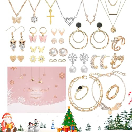 Calendrier de compte à rebours de bijoux - Décoration de bricolage - Bracelet compte à rebours pour Noël, pour, amis, étudiants, adolescents, adultes, filles, maison, voyage, trajets