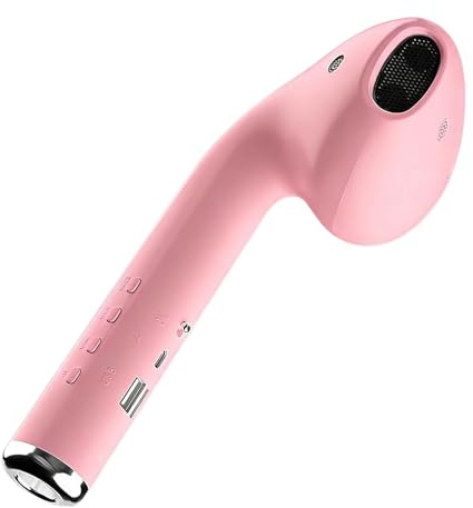 Altoparlante a forma di auricolari giganti, altoparlante portatile wireless con bassi, ricaricabile tramite USB, per esterni, viaggi, campeggio, escursionismo, ciclismo, doccia, feste