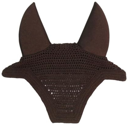 Kentucky Horsewear Wellington - Orejas de mosca sin sonido, tamaño: WB, color: marrón