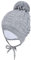 TupTam Baby Winter Beanie- Strickmütze, Farbe: Grau, Hat Size: 39-41