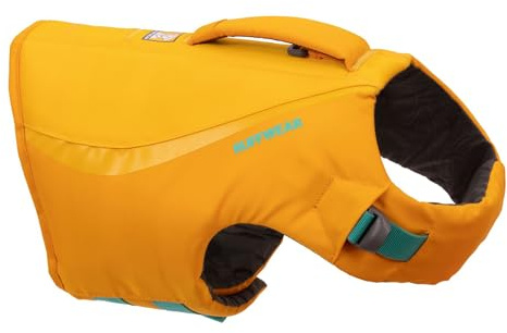 RUFFWEAR Float Coat Dog Life Jacket, Premium Swimming Safety Vest with Handle, Optimial Bouyancy and High Visibility Reflective Trim, for Boating and Water Sports, Wave Orange, X-Large