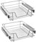 UISEBRT 2x Küchenschublade Teleskopschublade 50cm Schlafzimmerschublade Organizer Küchenschrank Küchen Regal Korbauszug Vollauszug 20kg Belastbar