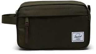 Herschel Chapter Resekit, En Storlek, Murgröna Grön, Svart kortärmad, One Size, Lätt packbar dunjacka