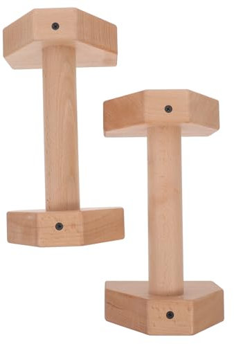 YARNOW 2stücke Liegestützgriffe Push-up Bars Für Krafttraining Ergonomische Holz Push-up Ständer Für Fitness Und Calisthenics Handstand Und Liegestütze