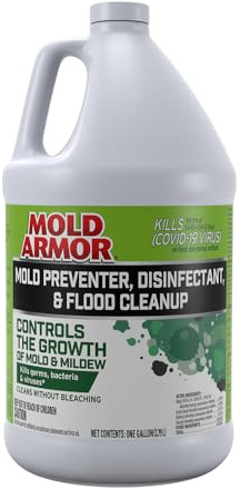 Mold Armor Mold Preventer, Disinfectant and Flood Cleanup, 1 gal., Control & Prevent the Growth of Mold and Mildew, Cleans without Bleaching, Ready to Use