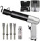 Pistola pneumatica antiruggine,Kit scalpello pneumatico ,Pistola ad aghi professionale ad aria compressa,3000U/min,con 4 scalpelli,supporto a sgancio rapido raccordo di ingresso da 1/4 per tagliare