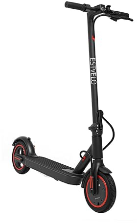 ESTVELO E Scooter mit Straßenzulassung, Max. 20 km/h Geschwindigkeit, 30 km Reichweite, Lange Reichweite,8,5-Zoll-Luftreifen,Duales Bremssystem (ES-S2)