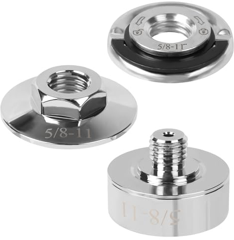 X-LOCK-adapter till M14/5/8 tum – 11, kompatibel med XLOCK vinkelslip skärskivor, vinkelslip flänsfoder, snabbkopplingsmutter, slipmaskinstillbehör (5/8 tum–11)