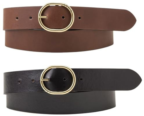 Levi's Damen Arletha Reversible Gürtel, Brown, 100