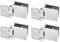 Clip Scharnier, 4Pcs Glastüren Clip Scharnier Glasscharnier Glas Scharnier Schranktür Glastürband Einfache Installation Langlebig Glashalterung Glastürscharnier-Set für Vitrinen,Glastüren für Vitrinen