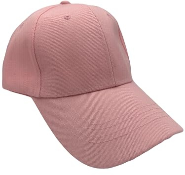 Gorra Rosa Mujer Hombre Lisa Básica Ajustable Beisbol Running Deporte Senderismo Visera Protectora Gorro Verano e Invierno Estilo Vintage Casual Adultos (Rosa Claro)