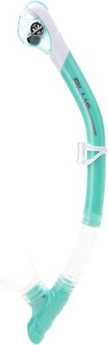 Cressi Scilla Snorkel Aqua Green - Tubo Snorkel Dry Unisex per Immersione Apnea e Snorkeling, Verde Acqua, Taglia Unica