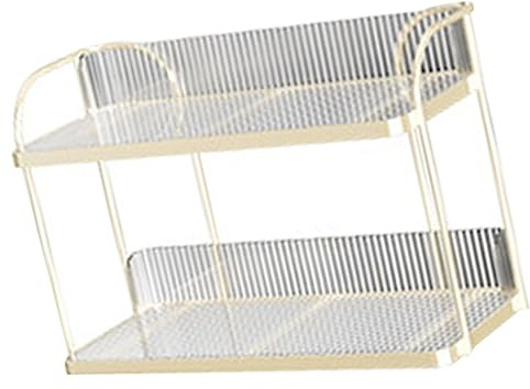Scaffale trasparente per cosmetici e accessori da camera da letto a doppio strato