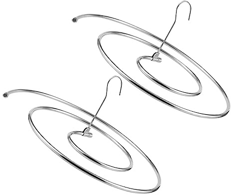 Ciieeo 2pcs Dry Hanger Spiral Quilt Rack Bed Cover Drying Rack Folding Clothes Dryer Wall Mount