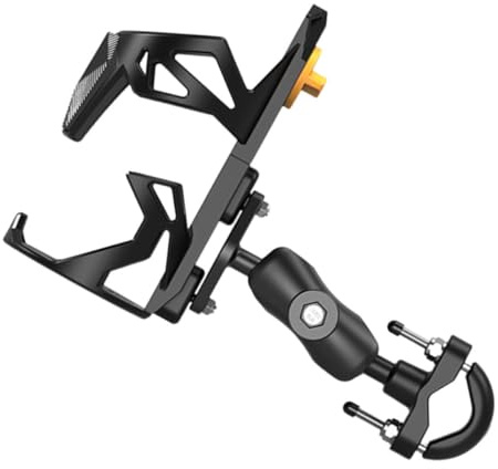 Hohopeti Porte-Bidon pour Vélo et Moto Noir Support Bouteille Robuste Adaptable pour VTT Scooter Électrique et Vélo de Route Accessoire Hydratation Pratique et Résistant aux Vibrations