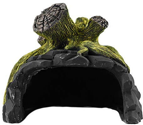 OMEM Rettile Allevamento Box Rifugio Umidificare Nascondere Grotta Habitat Decor Terrario Nascondiglio Grotte Ceramiche