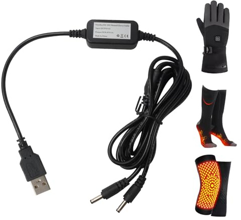 Smarkey Chargeur de Gants Chauffants 8,4 V pour Semelles intérieures, Chaussettes, Veste, Chargement de Batterie (Facile pour l'extérieur et Les Voyages)