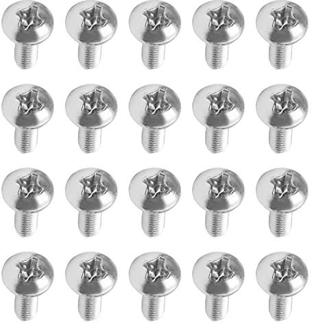 MroMax M3 x 8 mm viti a macchina Phillips croce testa rotonda vite 304 in acciaio inox bulloni di fissaggio 30 pezzi