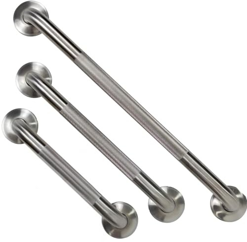 Vive Grab Bar for Bathtubs and Showers (Textured) - Handicap Bathroom Safety Rail for Elderly - Wall Handle for Tub, Toilet, & Bath - Disability Assist Device Accessory Handrail