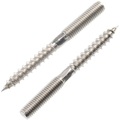 AERZETIX C49431 Vis à double filetage M8x80mm, Lot de 2