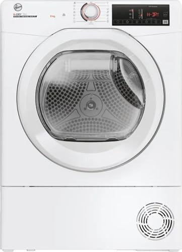 Hoover H-Dry 350 - Secadora de 9 kg, bomba de calor, instalación libre, clase A++, certificación Woolmark, altura x anchura 85 x 60,4 x 59,6 cm, blanca – HRE H9A2TE-S