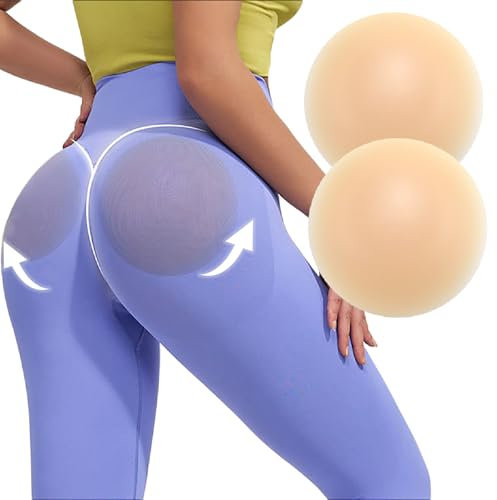 POMAMZ Fessier Silicone Coussinets AdhéSifs Fesses Realiste de Fesses Shaper Butt Lifter Hip Enhancer Faux Rehausseur de Fesse pour Femme, Peau Claire,L