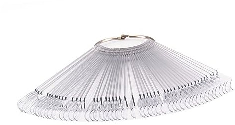 DRESSOOS Lot De 50 Présentoirs À Pour Nail Art Avec Clip Pour Trempage Présentoir Pour Manucure