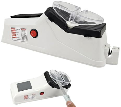 Elektrischer Messerschärfer, 2-Stufen Diamant Schärfsystem Für Doppelter Klinge Messer & Wellenschliff, Schnelle Rasiermesser-scharfe Ergebnisse