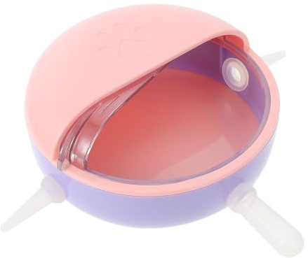 VALICLUD Distributeur de Lait pour Chiots et Chatons avec Tétines Réalistes Gamelle à Lait en Polypropylène Solide Nourrisseur pour -Nés Animaux de Compagnie Usage Pratique pour Petits