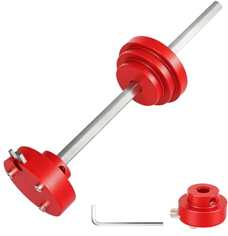 Tagliatubi interni rossi per tubo da 1-1/2 pollici e 2 pollici Schedule 40 PVC/ABS, profondità di taglio regolabile da 7 pollici, strumento idraulico taglierina con corpo in lega di alluminio, albero