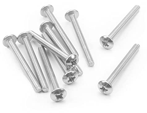 MroMax M3 x 30 mm Maschinenschrauben, Kreuzschlitz, Rundkopfschraube, 304 Edelstahl, 15 Stück