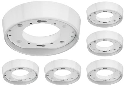 ledscom.de 6 Stück Deckenleuchte/Lampenfassung INEL, weiß, 1x GX53 max. 25W