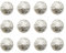 HEALLILY Pack of 30 Vintage Antique Metal Blazer Buttons with Shaft Coats Buttons Jacket Buttons Shirt Suit Trousers Buttons Round Buttons for DIY Crafts 20 mm