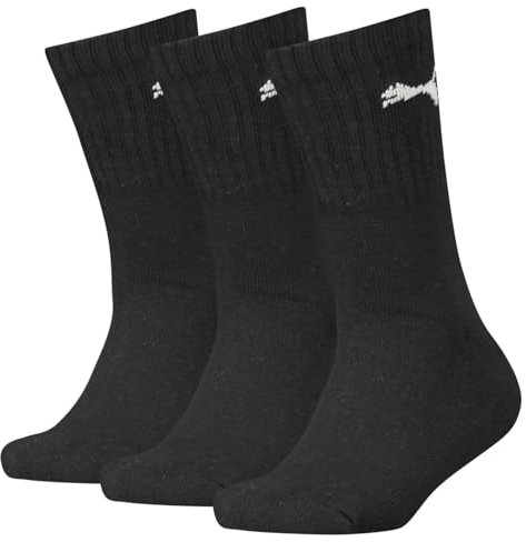 PUMA Unisex Kinder Puma Junior Sport (3 Pack) Socks, Schwarz, 31-34 EU