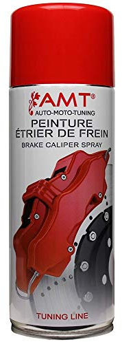 Les Colis Noirs LCN - Lot de 2 Bombe de Peinture Spéciale Étrier de Frein Rouge - Spray Aérosol Auto - BPS06