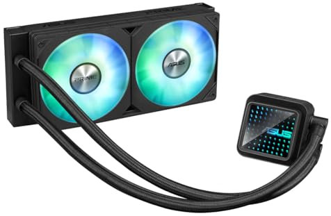 ASUS Prime LC 240 ARGB All-in-One-Flüssig-CPU-Wasserkühlung (zwei ARGB Lüfter, anpassbarer Infinity-Spiegel, 400 mm Schläuche, CPU-Sockel Intel LGA 1851, 1700, 1200, 115X, AMD AM5, AM5