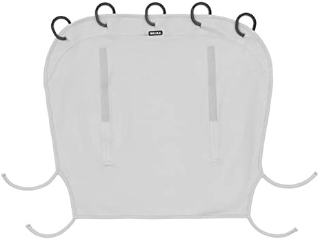 Dooky protection solaire universelle, protection contre les intempéries (protection UV SPF 40+, testé par le TÜV, ajustement universel pour de nombreuses marques, coupe-vent stylé), Grey