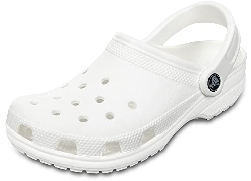 Crocs Unisex-Adult Classic Clog, White, Size 13 US Men / 15 US Women