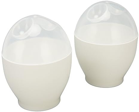 2-teiliger Mikrowellen-Eierkocher, Antihaft-Sicherheitsmaterial, 1-Minuten-Mikrowellen-Eierkocher für die Küche, Kochutensilien